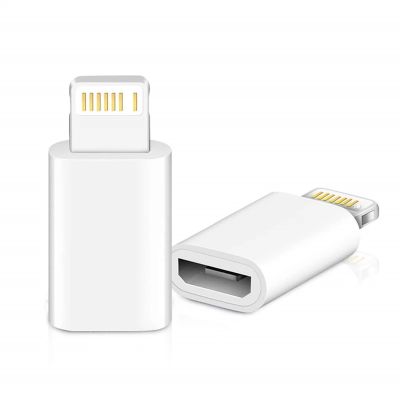 [HOT RUXMMMLHJ 566] มินิ OTG Lightning กับ Adaptor Micro USB สำหรับ Apple IPhone 12 11 Pro Max XR X 7 8 6S 6การเชื่อมต่อข้อมูลสายชาร์จแบตเตอรี่