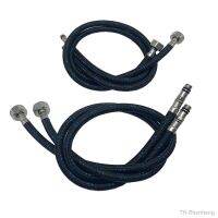 hot【DT】◐卍  2Pcs Faucet Braided Supply Hose Male ConnectorEasy Installation