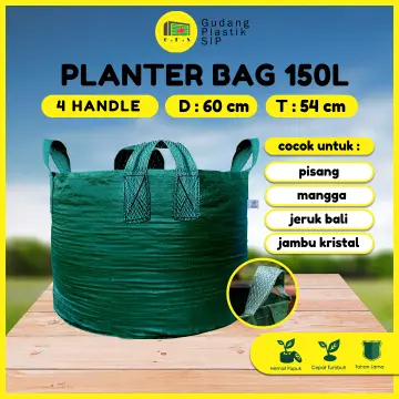 Jual Planter Bag Tanaman Hijau Dan Hitam 4 12 22 32 50 75 100 150 Liter - Planter  Bag