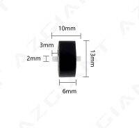 1ชิ้น13X6X2มม. เบาะนั่งการ์ดออดิโอเครื่องบันทึกเทปล้อสายพานล้อสายพานล้อเลื่อนพร้อมแกนสำหรับเครื่องเล่นโซนี่ Sa-pm20โซนี่สเตอริโอ