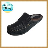 Minate รองเท้าเปิดส้นชาย รุ่น 959 สีดำ รองเท้าแตะชาย รองเท้าผู้ชาย by Pacific Shoes