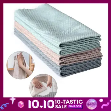 1/3/5Pcs Anti-grease Wiping Rags Kitchen Efficient Super Absorbent  Microfiber Cleaning Cloth Home Washing Dish Kitchen Cleaning Towel