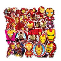 35 ชิ้น/แพ็ค Iron Man สติ๊กเกอร์กราฟฟิตี Marvel สำหรับเมาส์สำหรับโน้ตบุคสเก็ตบอร์ดรถจักรยานยนต์กีตาร์กระเป๋าเดินทางน่ารักสติกเกอร์สไตล์