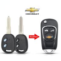 ฝาหุ้มรีโมท Chevrolet Lova Epica Spark Avoe เคสช่องว่างกุญแจรถยนต์ใบมีดตรงซ้ายซองใส่กุญแจรถรีโมทรถยนต์2ปุ่ม