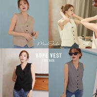 [ Hope Vest ] ตัวนี้ต้องไม่พลาด ผ้าแบบเดียวกันเบลเซอร์ของที่ร้าน ทรงดีมาก ได้ลุคเรียบหรูแต่สวยสับเท่สุดๆ