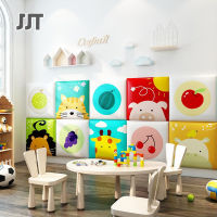 JJT สติกเกอร์ติดผนังกันการชนของเด็กกระเป๋าแบบนิ่มมีกาวในตัวกระเป๋าสำหรับเด็กสามมิติ Hiasan Kamar นุ่มสติกเกอร์ติดผนังผนังผนังผนังลายทาทามิไม่เกิดการชน