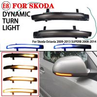 ❁❅ Rearview Mirror Repeater Dynamic Blinker For Skoda Octavia MK2 A5 SuperB B6 3T LED Turn Signal Light 2009 2010 2011 2012