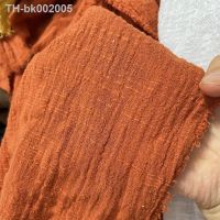 ☏✇ Soft Thin Linen Cotton Fabric Solid Color Organic Material Pure Natural Flax For Sewing Handmade Clothes Patchwork Fabric