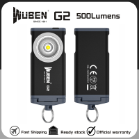 WUBEN G2 Keychain Light 500Lumens Type-C Rechargeable 5 Lighting Modes Magnetic tail 175° Wide-angle Protable LED Flashlight