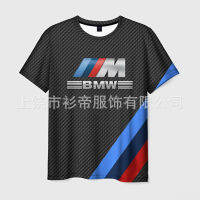 ผ้าตาข่ายคุณภาพสูง BMW Series Ouma 3D คอกลมแขนสั้นพิมพ์ลายดิจิตอล T เสื้อ Ducati Yamaha Honda Red Bull