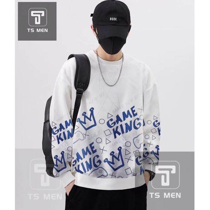 ldf-clothing-มาใหม่-ผู้ชายคุณภาพสูงคอกลมแขนยาวเสื้อฤดูใบไม้ร่วงและฤดูหนาวหลวมเสื้อกันหนาวผู้ชาย-nt44