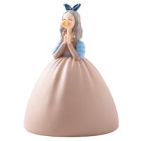 Home Decoration Nordic Style Bubble Girl Sculpture Creative Piggy Bank Sculpture Modern Art Creative Birthday Gift