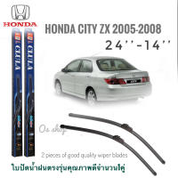 ใบปัดน้ำฝน CLULA เเพ็คคู่ HONDA CITY ZX ปี 2005-2008 ขนาด 24-14 จำนวน 1 คู่* **จบในร้านเดียว**จัดส่งไว