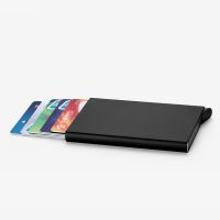 hot！【DT】﹊  Anti-theft ID Credit Card Holder Minimalist Porte Carte Thin Metal Wallets Bank Men