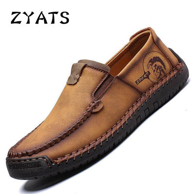 ZYATS 2019 ใหม่ขนาดใหญ่แฟชั่นผู้ชายรองเท้าหนังอย่างเป็นทางการรองเท้าสีดำรองเท้ารองเท้าแฟชั่นรองเท้าทางการ
