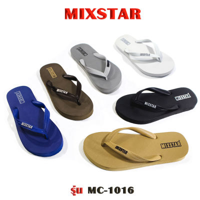 รองเท้าแตะ รองเท้าแบบหนีบ รองเท้าผู้ชาย รองเท้าผู้หญิง รองเท้ายางสีดำ สีขาว รองเท้าน้ำหนักเบา พื้นกันลื่น รองเท้าMixstar รุ่น MC-1016
