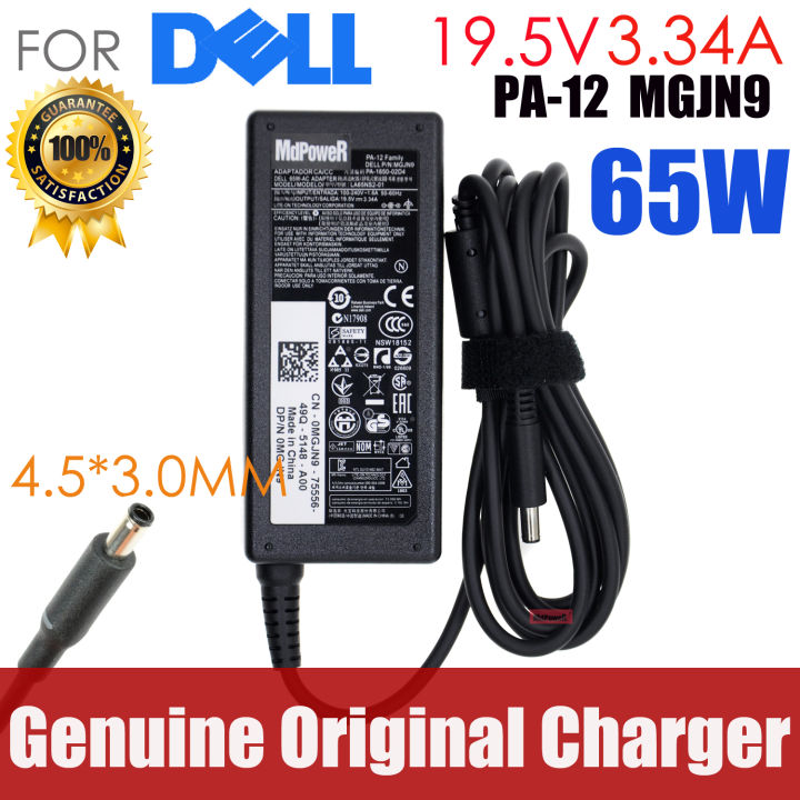 Original 19.5V 3.34A 65W laptop charger ac adapter for Dell Vostro 15 3561 3562 3565 3568 3572 3578 5568 5370 XPS 13 9333 9344