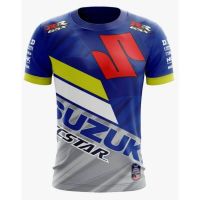 BAJU SUZUKI SUBLIMATION PRINT DEPAN BELAKANG Big Size S-5XL 3D Shirt Unisex Mens Short Sleeve Summer