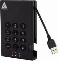 Apricorn 2TB Aegis Padlock USB 3.0 256-Bit AES XTS Hardware Encrypted Portable External Hard Drive (A25-3PL256-2000) 2 TB Drive