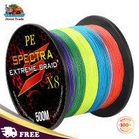 1ม้วน8 Strands สายตกปลาที่มีสีสัน100/300/500M Extreme Strong Braided สายตกปลา Fishing Tackle