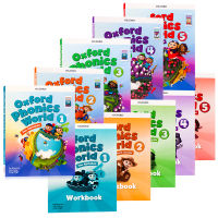 Oxford phonics world1-5 level textbook + exercise book full set of Oxford natural spelling childrens English textbook English original childrens primary school letter pronunciation enlightenment training OPW student book set with app