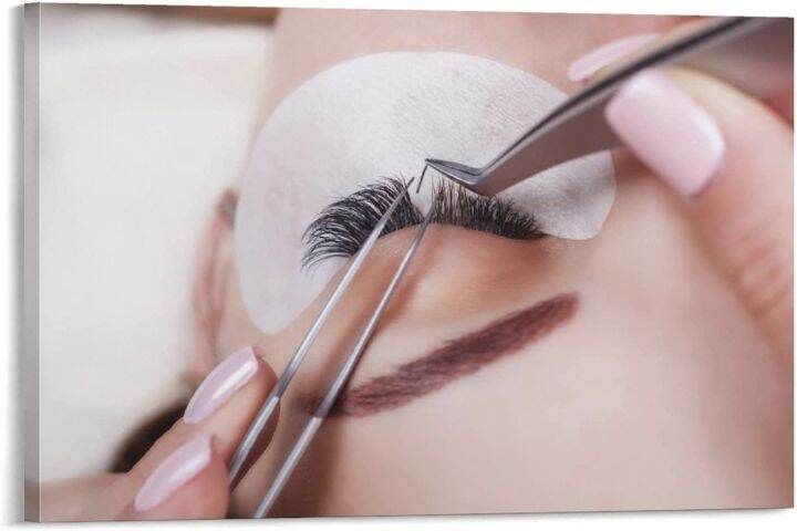  Beauty Salon Wall Decor Eyelashes Guide Poster Makeup