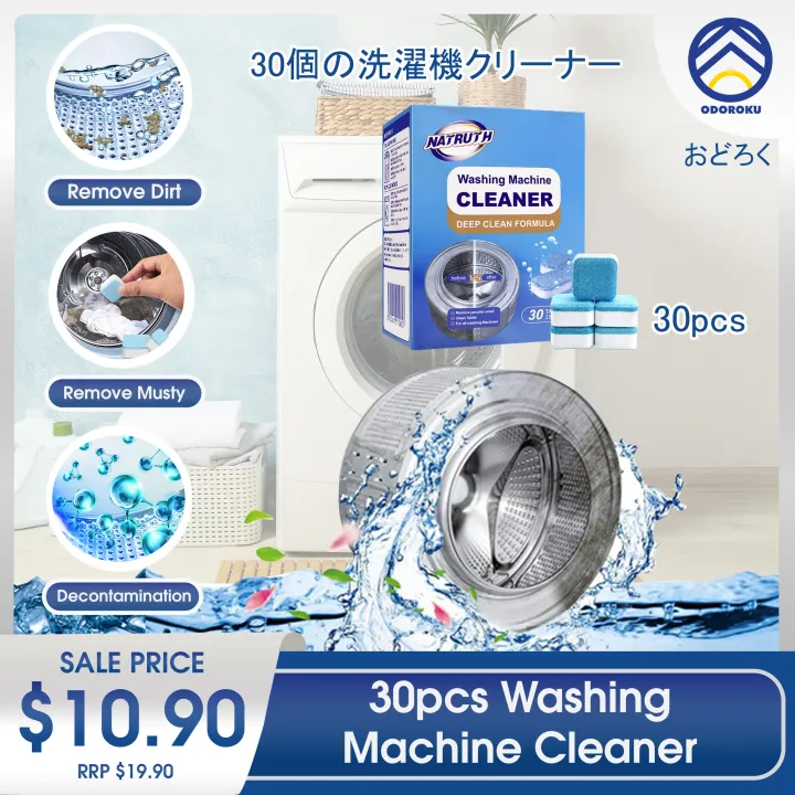 ODOROKU 30 Cubes Washing Machine Cleaning Magic Cube Effervescent ...