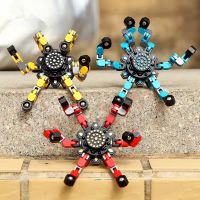 Mechanical Finger Spinner Stress Relief Toy Transformable Creative Gyro for Kids Toys