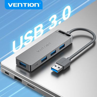 Vention USB C ฮับความเร็วสูง4พอร์ตหลายประเภท C ไปยัง USB 3.0ฮับตัวแยกอะแดปเตอร์สำหรับ MacBook Pro iPad Pro Xiaomi Lenovo ฮับ USB Feona