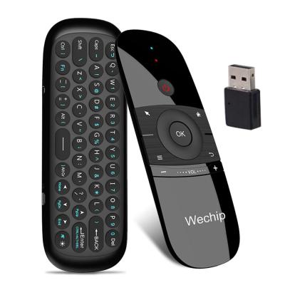 W1 2.4G Wireless Keyboard Air Mouse Smart Remote Control for Android TV Box PC Rechargeble Fly Air Mouse Mini Wireless Keyboards