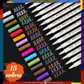8 colors/set Metallic Highlighter Set - Assortment of 8 Subtle Glitter