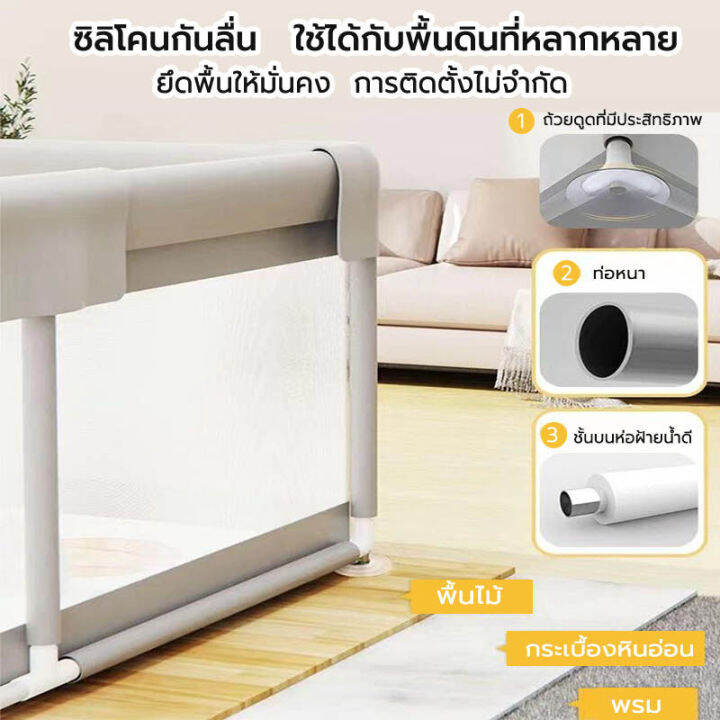 จัดส่งจากกรุงเทพ-คอกเด็ก-คอกกั้นเด็ก200cmx200cmสูง-65-cm-คอกเด็กคอกกั้นเด็ก-ระบายอากาศ-มีประตู-กั้นเด็ก-แข็งแรง-คอกกั้นเด็กตาข่าย