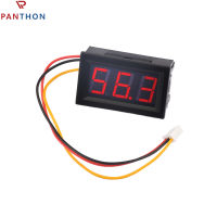 PANTHON สายไฟสามสาย DC 0 ~ 99.9V มิเตอร์วัดกระแสไฟ0.56นิ้วพร้อมสายเทอร์มินัล LED แสดงผลดิจิตอลโวลต์มิเตอร์มิเตอร์วัดกระแสไฟแรงดันไฟฟ้าโวลต์มิเตอร์สำหรับรถจักรยานยนต์