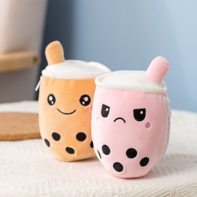 [COD] Cross-border new product flip milk tea cute doll plush toy pearl Day gift