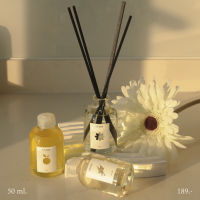 Nerm ก้านไม้หอมปรับอากาศ ขวดใส 50 ml Aroma Reed Diffuser ก้านไม้หอมอโรม่า