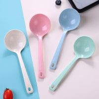 ☜◊ 1pcs Household Utensils Spoon Wheat Stalk Spoon Tablespoons Plastic Large Soup Long Porridge Rice Dinner Scoop Kitchen Supplies