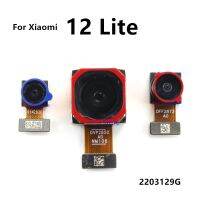 กล้องหลังหลังหลักขนาดใหญ่ดั้งเดิมสําหรับ Xiaomi 12 Lite 2203129G กล้องหน้าเซลฟี่ขนาดเล็กเปลี่ยนสายเคเบิลเฟล็กซ์มือถือ