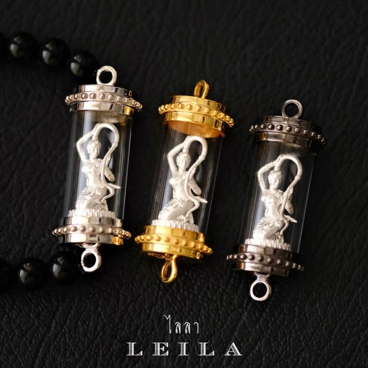 leila-amulets-พระแม่ธรณี-บีบมวยผม-รุ่นรับทรัพย์-สีเงิน-พร้อมกำไลหินฟรีตามรูป