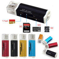 1Pcs 4 In 1 USB 2.0เครื่องอ่านการ์ดความเร็วสูง Multi-Slot Card Reader Multi Memory Card Reader อะแดปเตอร์ USB รองรับ Tfms S2.