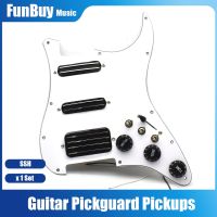 SSH Coil Splitting Pickups Electric Guitar Pickguard 2 Mini Humbucker with Coil Pickup High Output Loaded Prewired Scratchplate