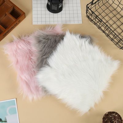 【CW】 Hot Faux Sheepskin 3 Colors Warm Hairy Wool long Fur Plain Fluffy Area Rugs Washable