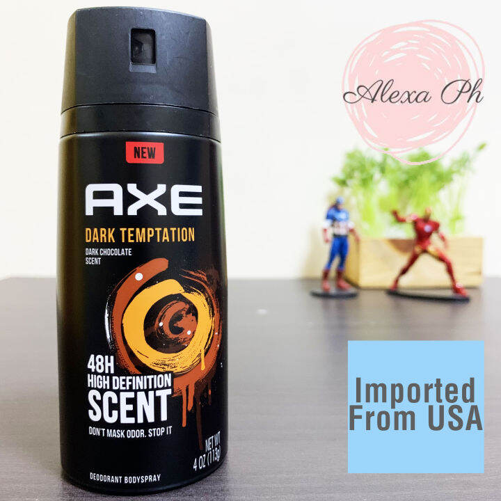 Axe, Dark Temptation Dark Chocolate Scent, Body Spray Deodorant (113 g