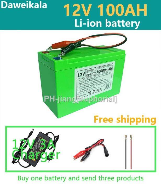 2023 12V 10000mAh Battery 18650 Pack Rechargeable Lithium Ion Battery