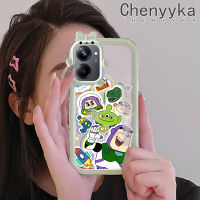 เคส Chenyyka สำหรับ Realme 10 Realme 10 Pro Plus 5G เคสการ์ตูนทอยสตอรี่สีสันสดใสน่ารักกล้องมอนสเตอร์น้อยนิ่มสำหรับเลนส์ซิลิโคนเคสใสกันกระแทกแบบใสง่ายเคสป้องกัน