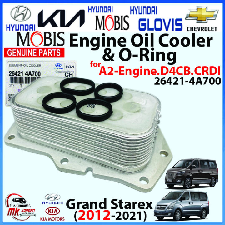 [GENUINE] Engine Oil Cooler & ORing. 4 pcs for Grand Starex(20122021