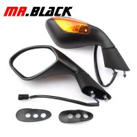 “：{}” Turn Signal Rear View Side Mirrors Fit For Aprilia RSV4 2004-2014 2005 2006 2007 2008 2009 2010 2011 2012 2013 05 06 07 08 09 11