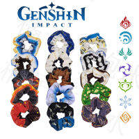 Genshin Impact Tartaglia เกมมือถือที่มัดผมบาร์บาตอส Zhongli Beelzebul Kishibe ยางมัดผมยางรัด