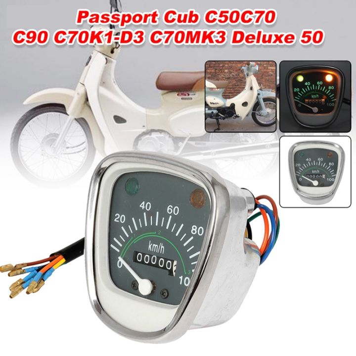 retro-speedometer-tachometer-odometer-instrument-for-honda-passport-cub-c50-c70-c90-c70mk3-universal-gauges