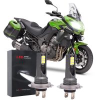 สำหรับ Kawasaki KLE650 Versys 650 ABS 2007-2019 - 2x ชุดไฟหน้า LED หลอดไฟต่ำจักรยานจักรยานยนต์