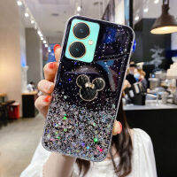 KOSLAM เคสสำหรับ VIVO มือถือมิกกี้เคลือบอิเล็คโทรเพลท Y78 3D 5กรัม Y27 4กรัม5กรัม Y36 4กรัม Y35 Y02 Y16 Y75 Y76 Y33S Y21T Y02A Y15A Y15S Y51A Y02S Y77 Y72 Y20S Y20i Y20 y30 Y50 2023ปลอกโทรศัพท์มือถือ TPU นิ่มสไตล์ใหม่